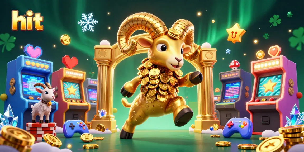 Play hit games with the golden ram charging through a vibrant casino world full of rewards.