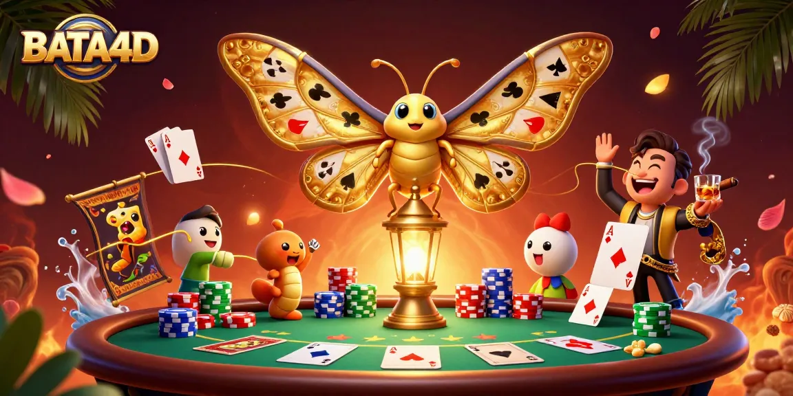 BATA4D's engaging scene showcases a vibrant casino atmosphere with playful elements and dynamic characters.
